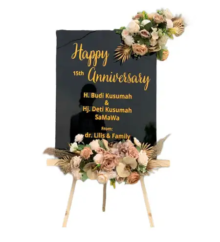 Papan Bunga Akrilik Tlepok