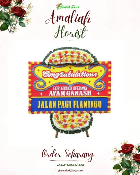Sewa Papan Bunga Tlepok
